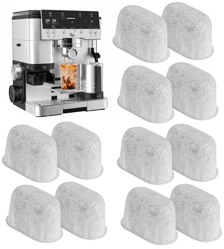 12 Stück Wasserfilter für Ninja Kaffeemaschine,Wasserfiltereinsätze für Ninja Luxe Cafe, Non-Woven Aktivkohlefilter Set für einen noch besseren Kaffeegeschmack und filtern effektiv