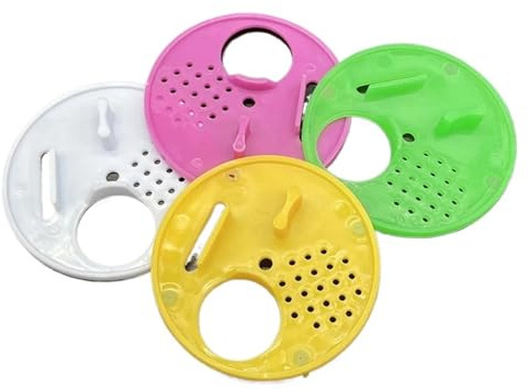 Bee hive Entrance Reducer 100pcs Supplies Entry Beehive Bee Nest Box Door Entrance Gate Anti-Escape Beekeeper Tool Plastic Hive Bees Rearing Apicultu Mix Color for Swarm Trap Hive Trap