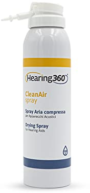 Spray ad Aria Compressa 150 ml per pulizia Apparecchi Acustici e Amplificatori Acustici