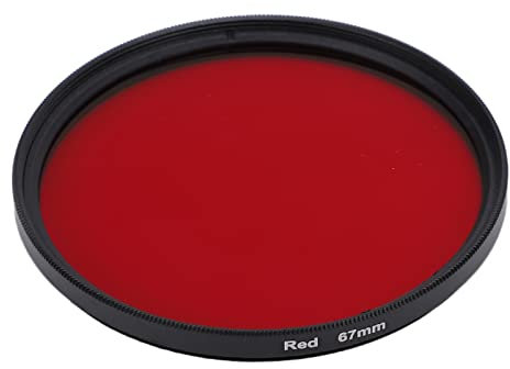 Filtro Rosso, Migliora i Toni Rossi, Telaio in Alluminio CNC, Rivestimento Nano, 67mm, 62mm, 58mm, 55mm, 52mm con Forte compatibilità, per Obiettivo Fotocamera (62 mm)