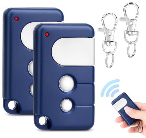 433,92MHz Garagentoröffner für Hörmann Handsender, mit Chamberlain LiftMaster MotorLift, 2 Stück Garage Handsender Kompatibel für 84335EML, 84333EML, 84333E, 84330E, 94333E, 94330EWK Etc