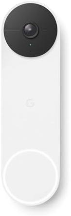 Nest Google GWX3T Doorbell (Battery) - Wireless 960p Video Doorbell - Smart WiFi Motion Only Doorbell Camera, Snow, 1 Count (Pack of 1) - Pro Edition