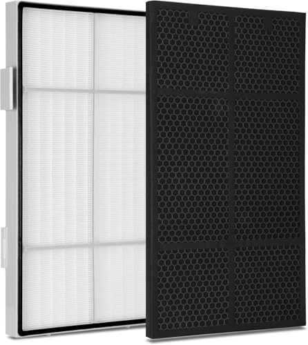 101076 Series Filter kit for Amway Atmosphere Air Purifier 101076CH/ 101076TH/ 101078, 101076CH Replacement kit with High Efficiency H13 HEPA Filter & Modified Activated Carbon Filter (25MM)