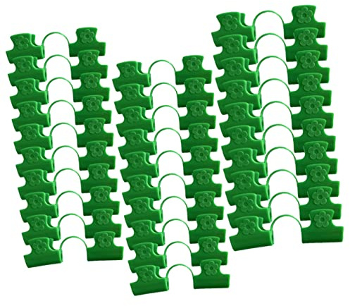 Toddmomy 30piezas Pinzas Para Invernadero Pinzas De Doble Cabezal Para Cubiertas Vegetales Accesorios Para Jardinería Para De Plástico Suministros Para Invernaderos Para Plantas De Jardín