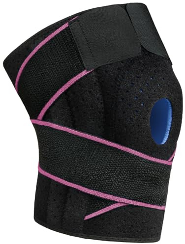 ACWOO Knästödsstöd för män och kvinnor, justerbar kompression knä patellar sena stöd för artrit, ledsmärta, ligamentskada, menisk slitage, ACL, MCL, tendinit, löpning, sport