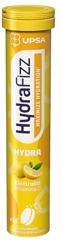 UPSA Hydrafizz Hydra Lemon, Elettroliti, 16 Compresse Effervescenti