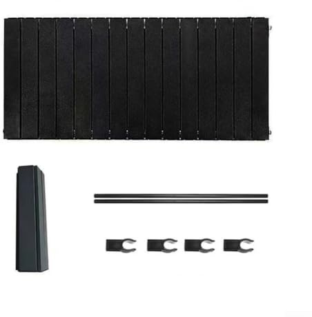 Dolvitrny Mesa con carrito de camping, tablero de acero plegable de 55 x 95 cm, resistente a los arañazos, repuesto para carrito de jardín al aire libre (negro)