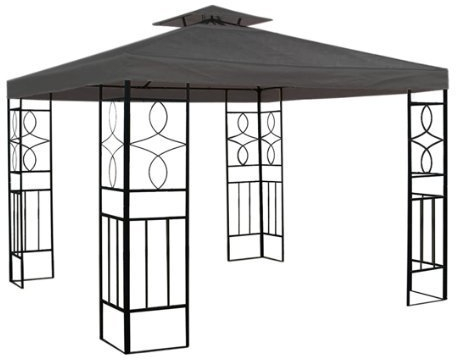 WASSERDICHT Pavillondach Anthrazit 2,98x2,98m Dach Pavillon Pavillion PVC