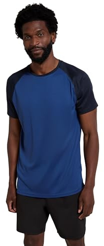 Mountain Warehouse Endurance Isocool SS Herren Multifunktions-Shirt - atmungsaktives Herren-T-Shirt zum Laufen, Joggen, Radfahren, Wandern und für Outdoor Kobalt X-Small