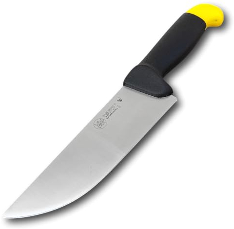 2 Buoi Coltello da Macellaio lama Larga 18 cm in Acciaio Inox 803MEP