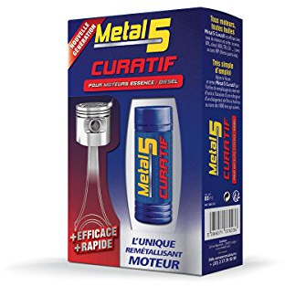 METAL 5 – Remétallisant Curatif – 80 ML/Prolonge la Durée de Vie et Rétablit Les Performances de Votre Moteur