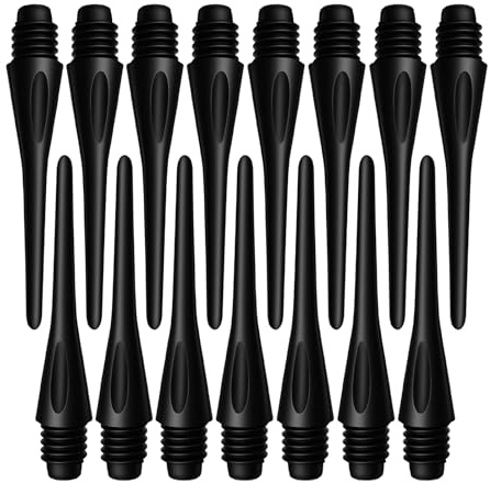 Wolftop 2BA Thread Soft Tip Dart Points 300 Pack - Plastic Dart Tips Replacement Dart Accessories Set - Black