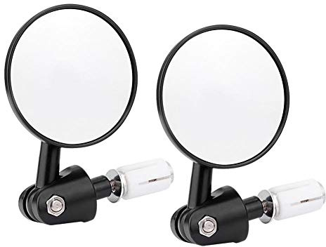22 mm spegel motorcykel motorcykel spegel backspegel runt styre 2 st motorcykel modifierat vikbart styre backspegel reflekterande sidospegel 22 mm, populära, Vanlig