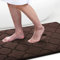 Homaxy Memory Foam Badezimmerteppich Rutschfest Badematte Weich Badteppich Saugfähige Badvorleger Waschbar Pflegeleichte Duschvorleger - 60 x 120 cm, Braun
