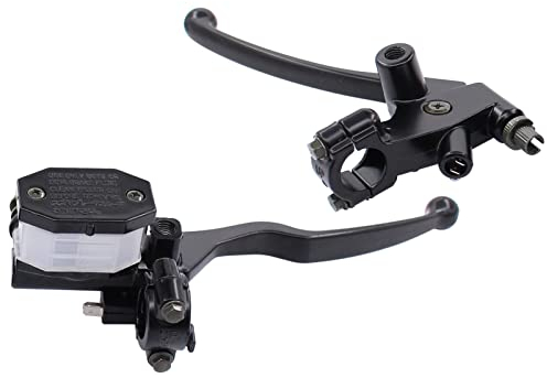 HouYeen Universal 7/8 Inch 22mm Motorcycle Brake Clutch Lever Master Cylinder Reservoir Set Left and Right Pair