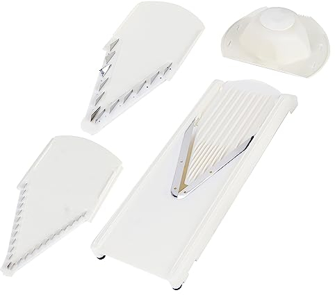 Cortador Rebanador de Rallador en Forma de V, Hoja de Acero Inoxidable, Multifuncional, Protector de Manos, Parte Inferior de ABS, para Cocinas Domésticas