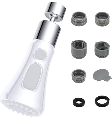 Hibbent G3/4 tum till G1/2 tum kranadapter, beslag europeisk kranadapter med 5 plastadaptrar