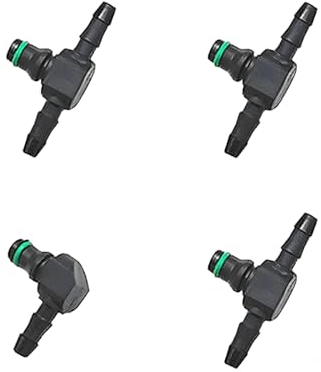 JNNJ 4 Stück Rücklaufnippeln Für Common Rail Injektoren, Rücklaufnippel 2 Ways Für Common-Rail Injektoren, Injektor Einspritzdüse Rücklaufnippel, Diesel-Rücklaufnippel