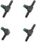 JNNJ 4 Pièces Connecteur Retour Injecteur Gasoil, Retour Injecteur Gasoil Pour Common Rail Série, Connecteur De Tuyau De Retour D'injecteur Diesel, Connecteur Renvoi De Gasoil Injecteur Voiture