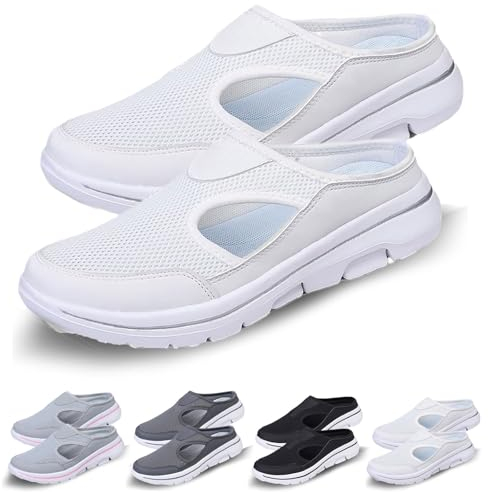 Donubiiu Footstep Pro - Ergonomische Schmerzlindernde Komfort-Schuhe, X Footstep Pro - Schuhe, Ergonorrnische Komfort Schuhe Für Damen Herren (39EU,Weiß)