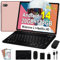 Android 14 Tablet, 128GB+20GB/1TB Expandable, 10.1 Inch Tablets with WiFi 6, Octa-Core, Bluetooth 5.0, Dual 5MP+8MP Camera, Android Tablet with Keyboard Mouse - Rose Gold
