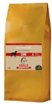 Dei NATURE Crocchette per Cani, Monoproteico al Cavallo, Ipoallergenico, 12 kg