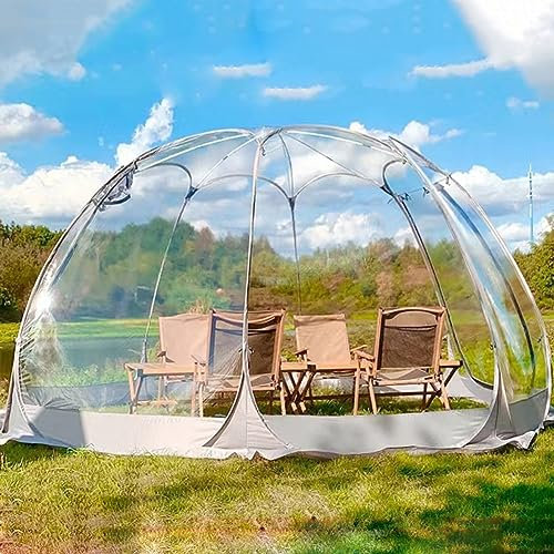 Transparent Camping Tent, Clear Dome Tent for 4-6 People, Waterproof Outdoor Shelter for Family Camping, Backyard Parties, Music Festivals, and Stargazing