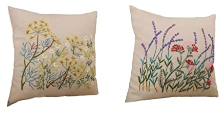 Gör-det-själv broderi kit kuddfodral handgjord för nybörjare sömnad hantverk set med 2