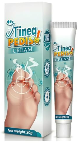 Crema per il Piede d'Atleta, Crema per la Cura dei Piedi, Deodorante per i Piedi, Nutriente e Idratante, Cura Delicata, 20g