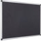 Bi-Office Filztafel Maya, Mit Aluminiumrahmen, Schwarze Filzoberfläche, Zum Gebrauch Mit Pinnnadeln, Pinnwand, 120 x 90 cm