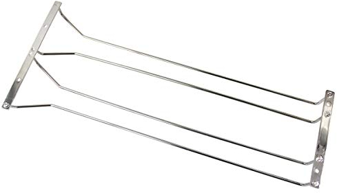 Abcsea 50 cm support de verre à vin, porte-verre à vin, porte-verres suspendu sous le placard, 1PCS (2 rangées)