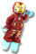 LEGO Superheroes: Iron Man Silver Hexagon on Chest and Power Blasts for Hands and Feet