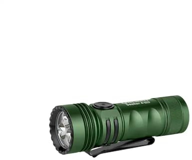OLIGHT Seeker 4 Mini, Linterna luz blanca & UV, 1200 lm. Cable carga magnético MCC1A (OD Green)