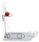 CRSUSUKJ Tisch-Mini-Basketball-Schießspiel, Desktop Basketball Spielzeug Mini spaß Basketball Spiel Spielzeug für mädchen Jungen Kinder, zusammenklappbares Tischspiel (Silber)