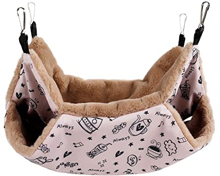 Tedious Hamac Cochon d'Inde - Lit pour Furet avec Design à Double Couche,Hamac pour Furet pour Cage, hamac pour Animaux de Compagnie pour Chinchillas, furets, Lapins, cochons d'Inde et Autres Petits