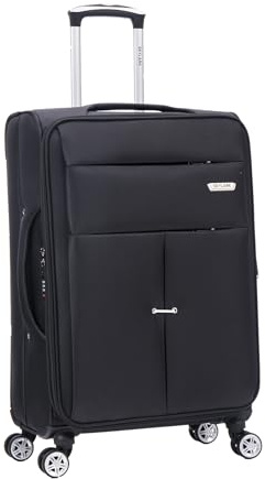 Medium Suitcase 24 Super Lightweight Luggage 20% Expandable 4 Wheels Spinner 3-Digit Combination Lock Soft Shell Luggage for 15 to 20kg