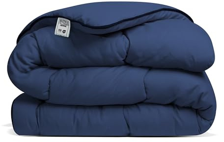 Avenue – Waschbare Bettdecke ohne Bezug – Einzelbettdecke 140 x 200 cm – Antiallergisch – Wolkenweich – Blau – Ganzjahresdecke – Waschbar bei 60 °C