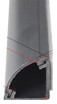 Golvkabelskydd vajerskydd triangelspår golv sladdskydd självhäftande skydd ledningskanal elektrisk kabel concealer hantera cov(grå)