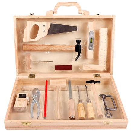 Juego de Herramientas de Madera para niños,Juego de Herramientas para niños - Banco de de Madera para pequeños, Juguetes educativos,de de reparación de