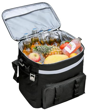 Generico Frigo con Ruote | con Ruote e Manico Scatola Grande - 35L Cassetta Termica da Campeggio | Per Viaggi Outdoor, Spiaggia, Spesa, Giardino, Feste