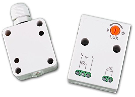 Kanlux Crepúsculo automático, IP65, 230 V, color blanco