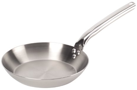 De Buyer - 3680.24 - Runde pfanne aus edelstahl mit vernietetem edelstahlgriff - 24cm