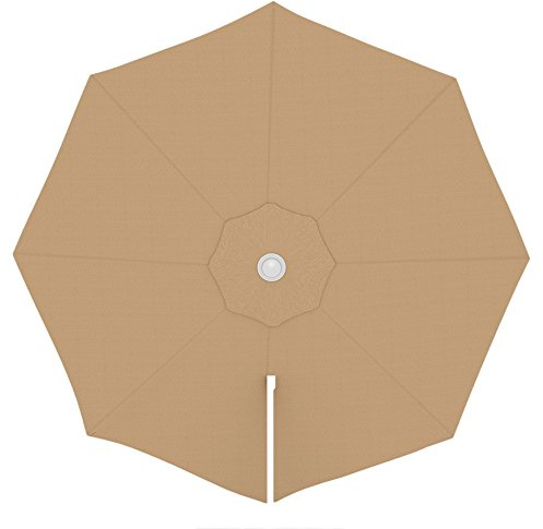 paramondo Telo di Ricambio per Ombrellone da Giardino Parapenda Ø 3,5 m Rotondo, incl. Air Vent, Lavabile, Crema