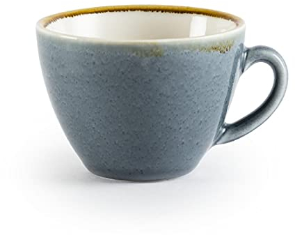 6x Olympia Kiln Cappucino Cup Ocean 12oz 340ml Coffee Tea Serving Tableware