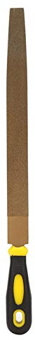Lima plana con revestimiento de diamante Lima plana soldada con de diamante Soldar Limas de diamante Raspador plano para metal duro Afilar Rectificado Herramientas manuales(12 Inch)