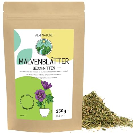 Alpi Nature Malvenblätter Tee 250g, Malvenblätter geschnitten, Malventee, Tee Malve