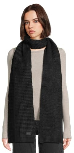 UGG Men's Waffle Scarf Black One Size