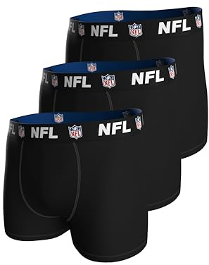 NFL Herren Shield 3pk Boxers, Schwarz, M EU
