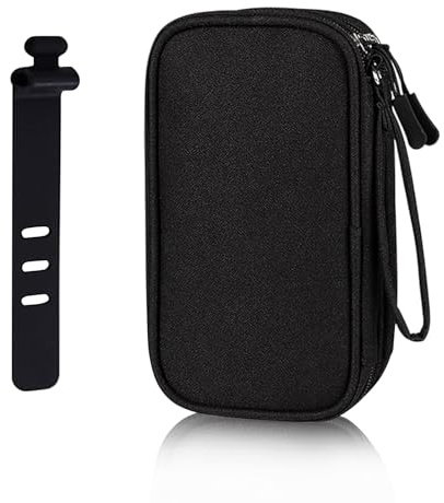 YqsIbth Electronics Accessories Organiser Bag, Cable Organiser Bag, Travel Gadget Bag Travel Cable Organiser Portable Organiser Bag for Cable Cord Charger Earphone(Black)