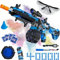 Electric Gel Ball Blaster, High Speed Automatic Splatter Ball Blaster with 40000+ and Goggles, Rechargeable Splatter Ball Toys for Outdoor Activities Game Party Favors-Blue